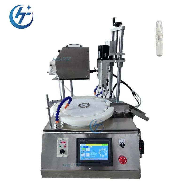 Semi Automatic Peristaltic Pump Irregular Bottle Liquid Filling Capping Machine Line