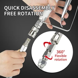 Airless Spray Fast-inserting Swivel Joint 1/4-Inch High Pressure Painting Supplies Airless Spray Whip Hose Swivel Airbrush Gun