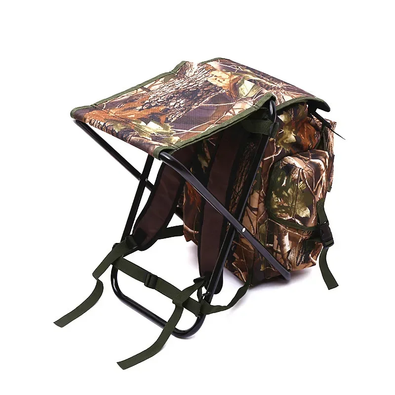 Outdoor Camping Hiking Canvas Waterfowl Camo Duck Waterfowl Resistant Chair Camouflage Waterproof Hunting Backpacks with Frame