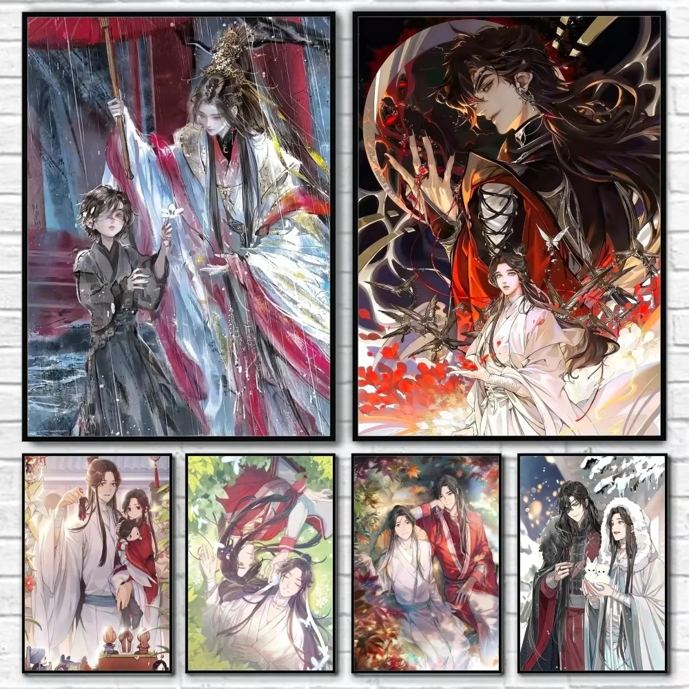 Pintura al Óleo por Números, Anime H-Heaven Officials B-Blessing, Decoración del Hogar, Pintura de Pared, Decoración de Dormitorio, Regalo, Sin Marco