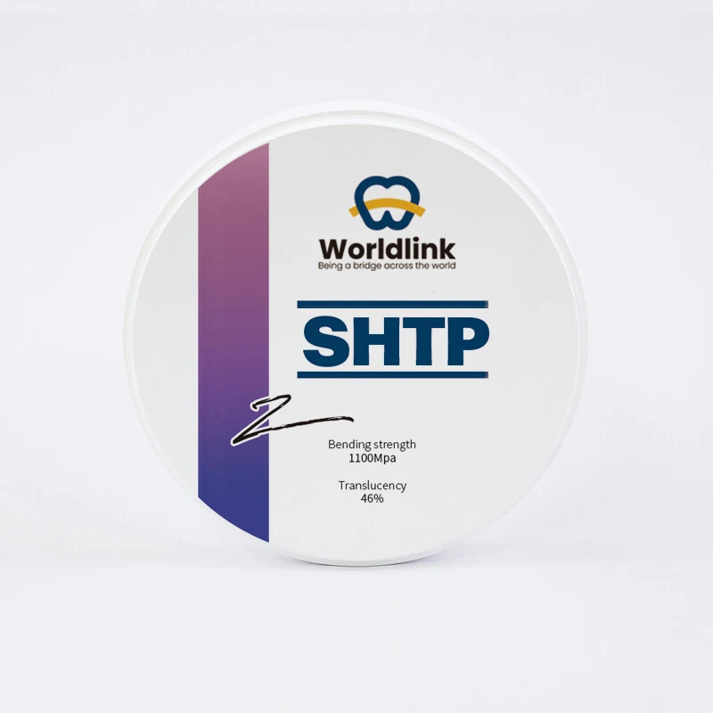 

WorldLink SHTP Zirconia Block Implant 43% Translucent for Crowns Bridges CAD/CAM Material for Teeth Restoration