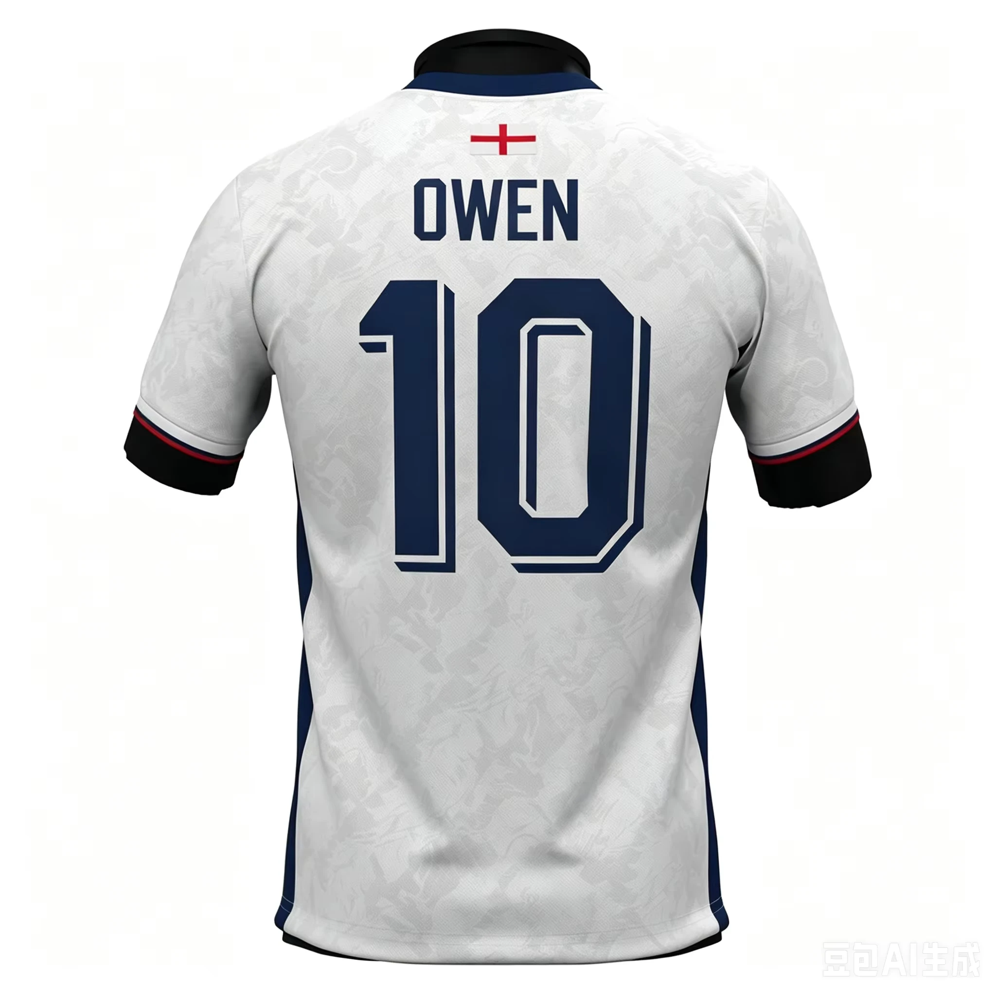 2026 England Fußballtrikot T-Shirt, Herren Sommer 3D-gedrucktes Sport-Trainingsshirt, atmungsaktiv, beliebte Freizeitartikel – Detail 7