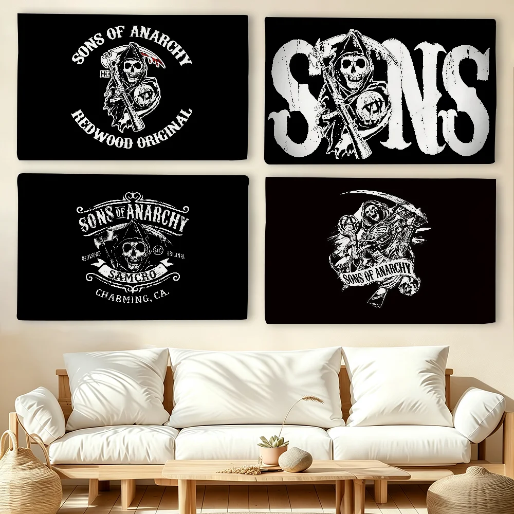 TV S-Sons of A-Anarchy flag For Living Room Home Dorm Decor Wall Outdoor Camping Party Banner Gifts