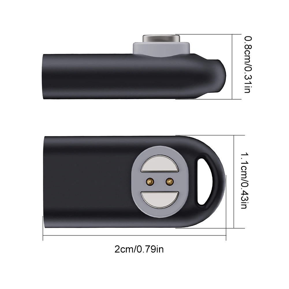 Adaptador de carga magnética para Haylou PurFree BC01 Cable tipo C convertidor de carga auricular magnético adaptador de carga USB tipo C