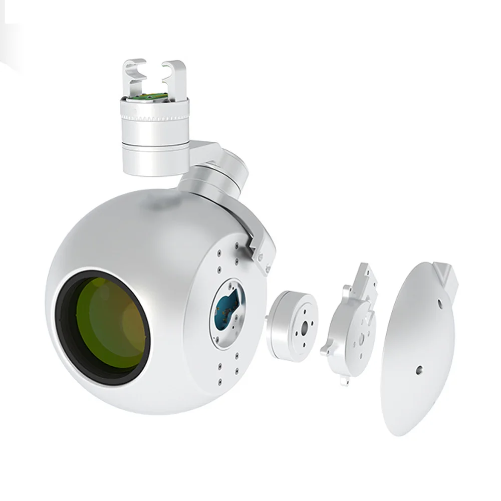 INYYO R55Pro1280 * 1024 55mm imagerie thermique AI reconnaît et traque la tête de dosette photoélectrique unique à trois axes