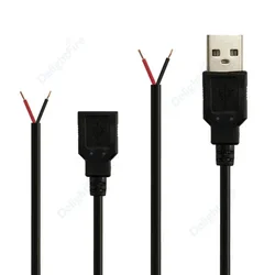 2pin USB 2.0 Power Cable DC Male Female Plug DIY Pigtail Cable For 5V 12V USB Equipment Installed DIY Replace Repair appliances