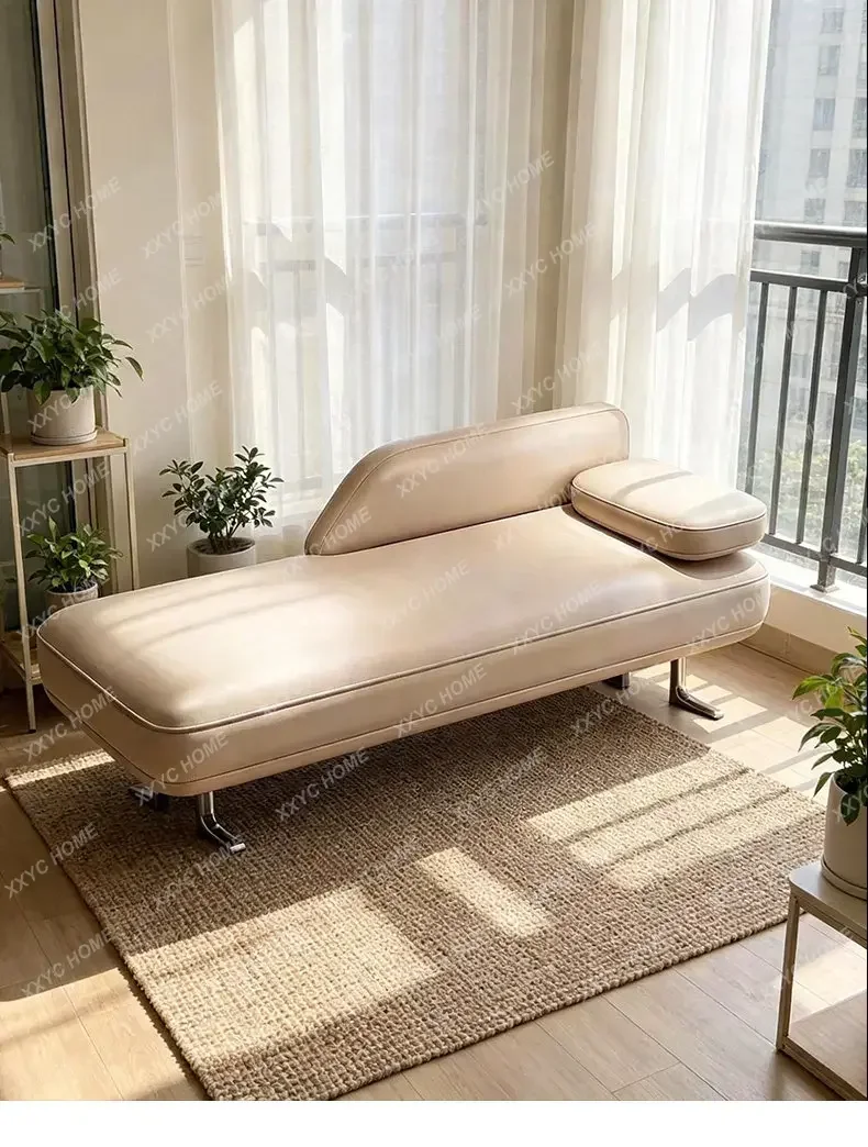 Modern simple bedroom sofa living room leisure recliner minimalist sofa