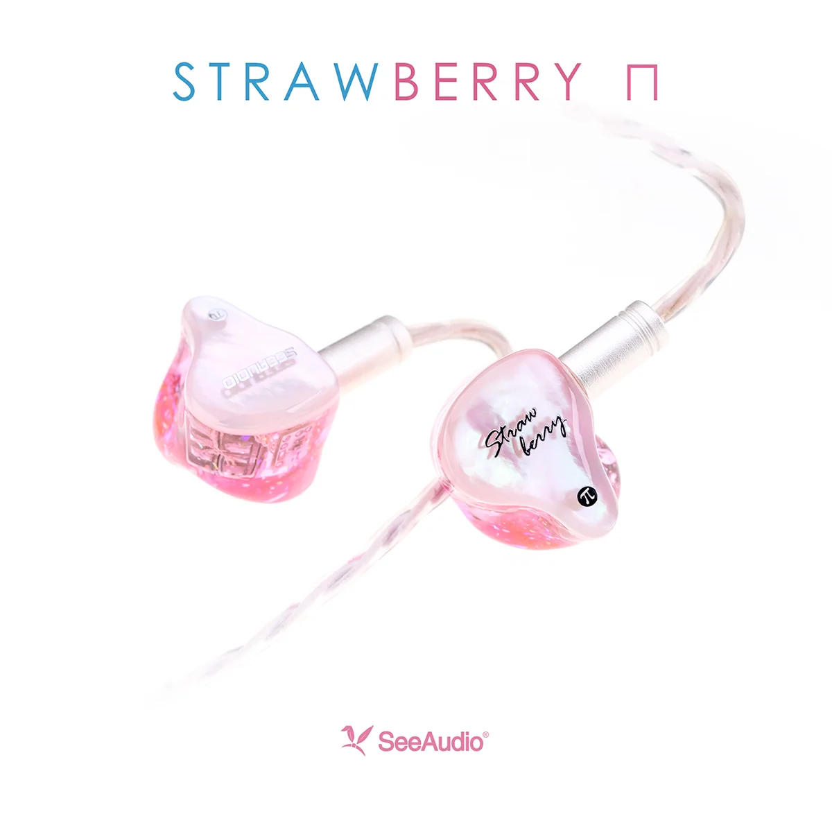 SeeAudio Strawberry PI In-Ear Earphone 6BA Driver Unit Balanced Armature Wired 0.78mm 2Pin Replaceable Cable Sport HiFi Earbud