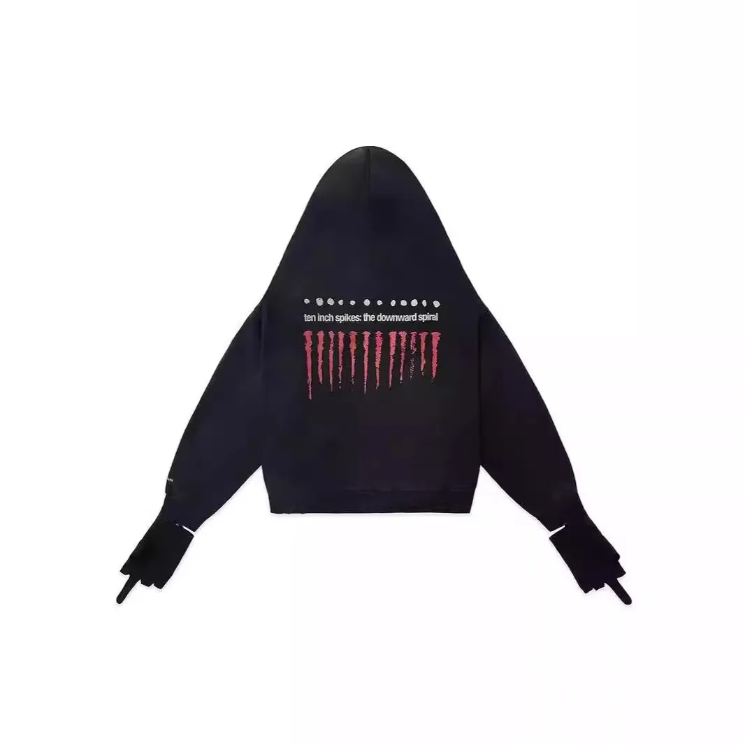 [BOMP] PROJECT G/R Vintage Band Gloves, Zippered Hoodie, Offset, Same Style