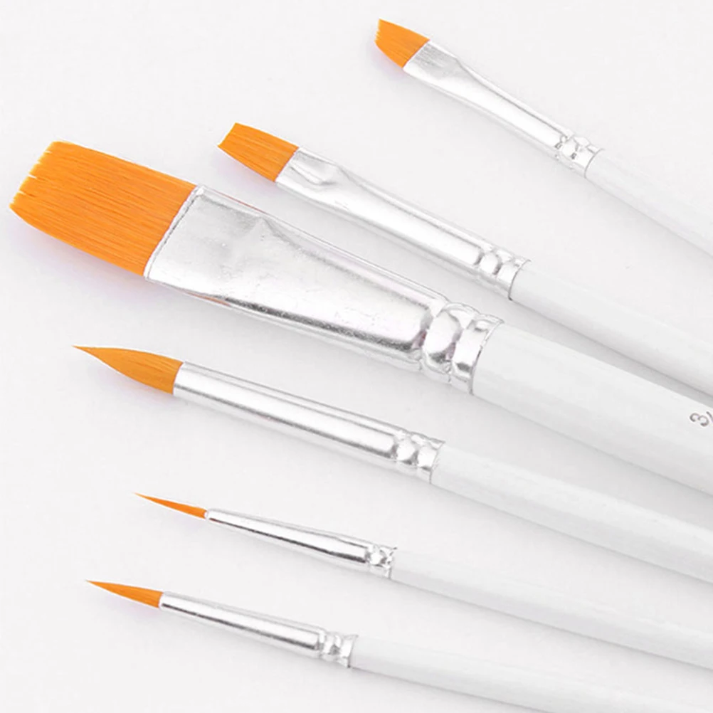 6Pcs Fine Line Decorating Brushes Sugar Craft Pen Set for Cake Cookie Painting Detailing Baking Art Craft Tools