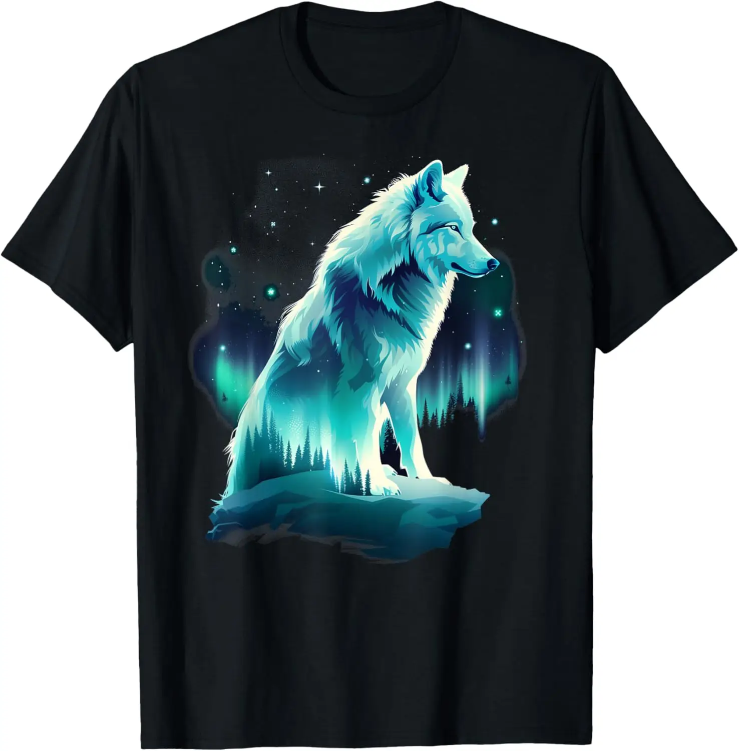 Alaska Arctic Up North White Wolf Lover T-Shirt