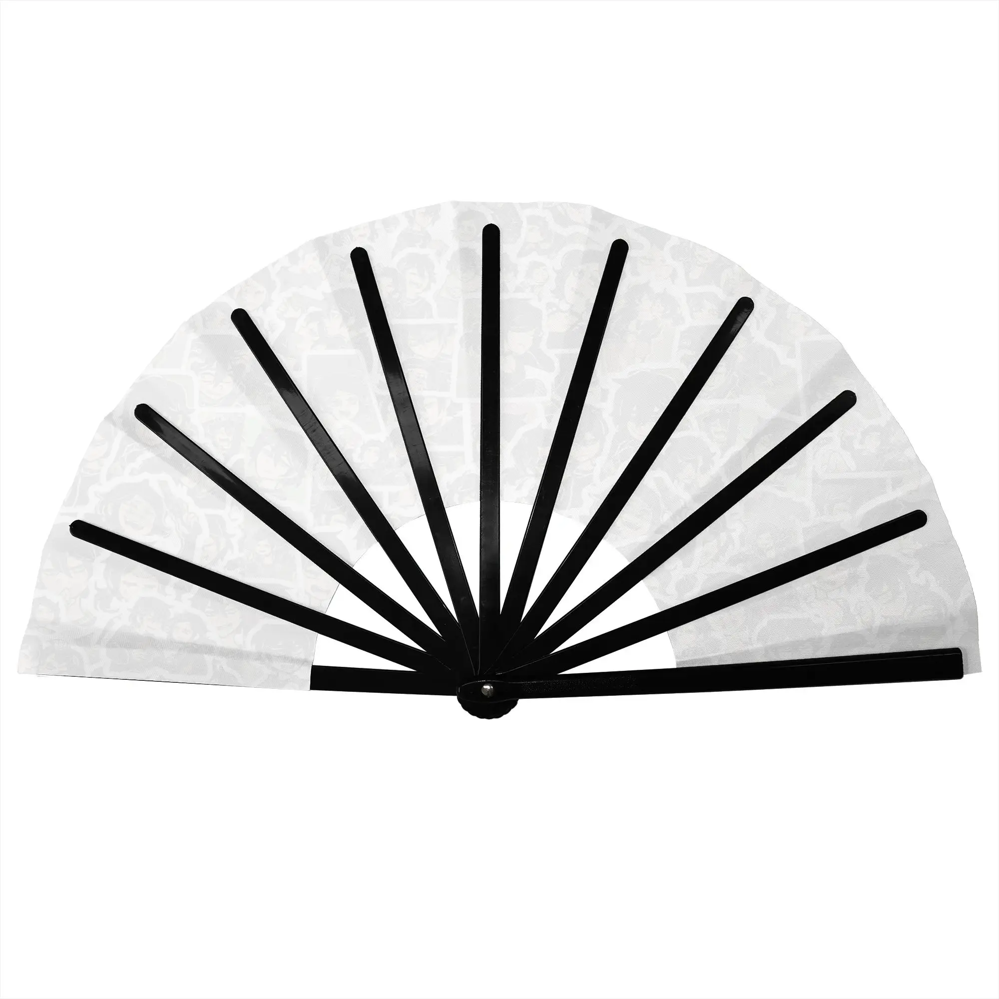 A-Andys L-Leyleys Anime Traditional Folding Fan Oriental Art Comic  High-Quality Polyester Fans Gift Elegant Decorative Hand Fan