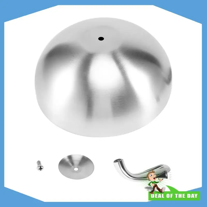 

24-Hour Delivery 1Pcs Stainless Steel Steak Cover Teppanyaki Dome Dish Lid Home Round Oil Proof Meal Food Cover Kitchen Cooking