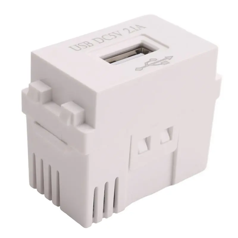 A11E-Mobile Phone Charging Panel USB Power Module 220V Socket 5V Transformer 2.1A USB Charging Power Socket Switching Adapter