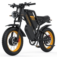 COSWHEEL GT20 PRO 40AH Dual Battery Stealth Bomber Electric Bike 3000W Dual Motor Mountain Dirt Ebike Off-road Dirt Bike Adults