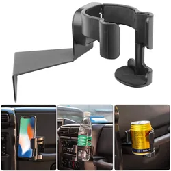 Car Insert Drink Cup Phone Stand Holder For Jeep Wrangler TJ 1997-2006 Multi-Function 2 in 1 Bolt-on Bottle Clamp