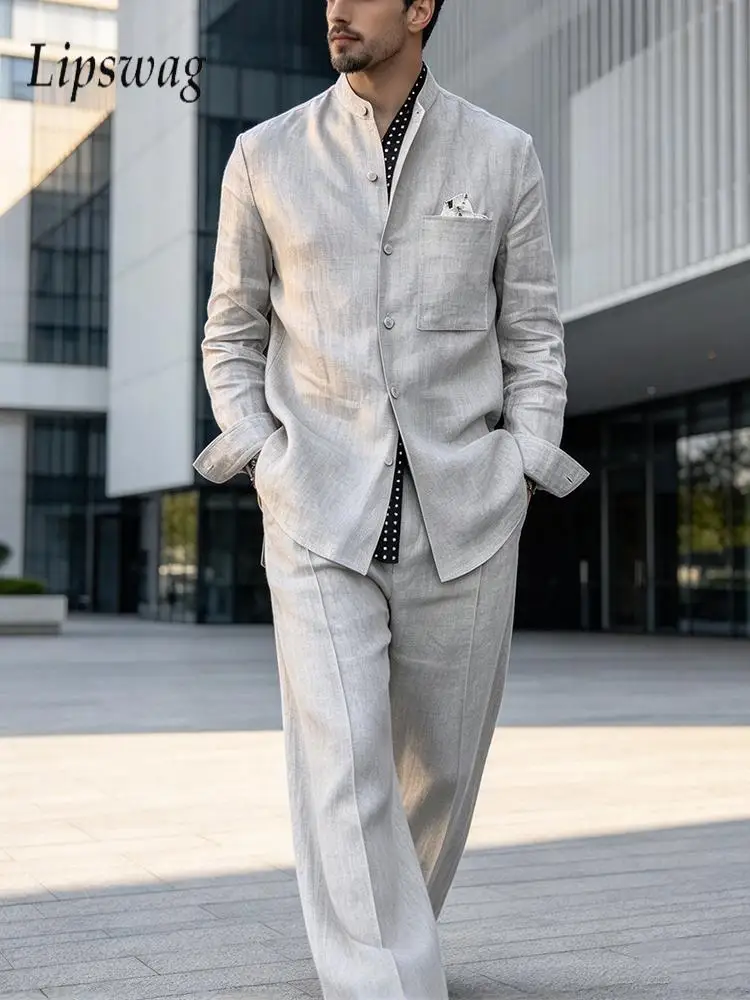 ensembles-deux-pieces-a-col-montant-de-couleur-unie-pour-homme-collection-automne-2026-tenues-decontractees-pour-le-quotidien-et-les-activites-de-plein-air-costumes-amples-a-manches-longues-et-pantalons-tenues-vintage-pour-homme