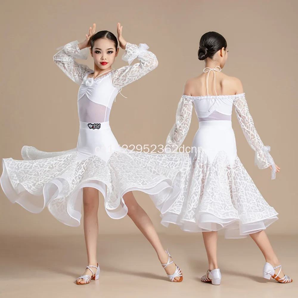 Modern Dance Suit 2026 Summer Girls National Ballroom Dance Suit Waltz Ballroom Dance Practice Art Test Suit Performance Suit