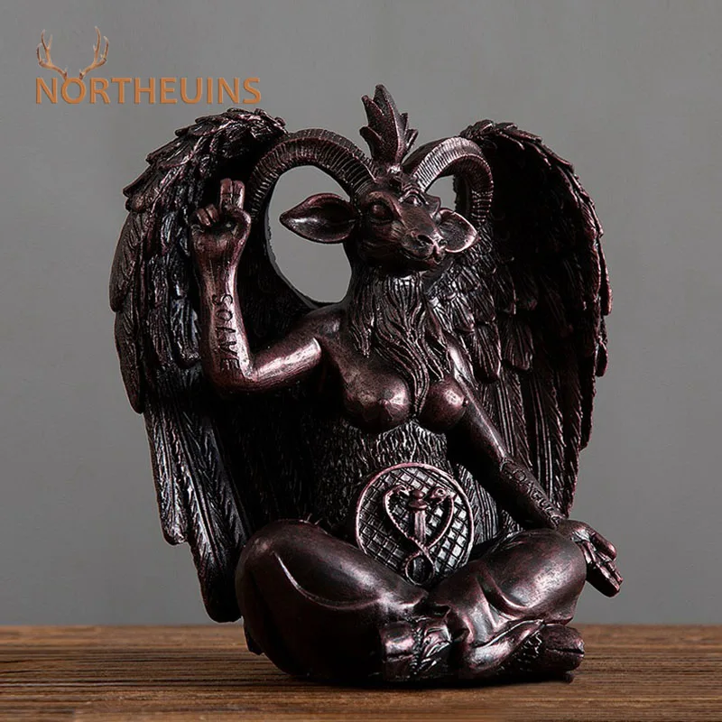Descubra o Pafome: Uma Estátua de Baphomet de Resina que Transforma Espaços com Estilo e Simbolismo
