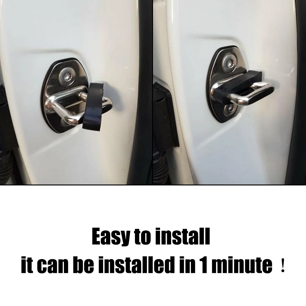 4Pcs NEW Car Door Lock Sound Deadener Damper Buffer For Nissan Navara Frontier D40 2004 2005 2006 2007 2008 β 2021 Seal Deadener