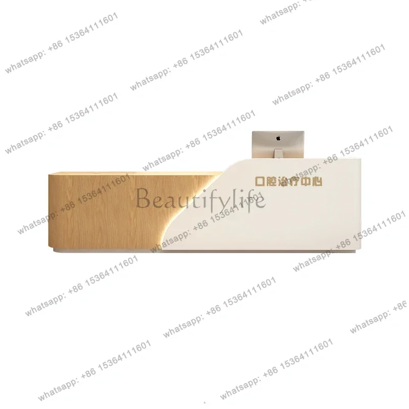 Best Sellers Beauty Salon Bar Counter Reception Desk Hair Salon Storage Podium Church Pulpit Help Center Office Furniture Recept