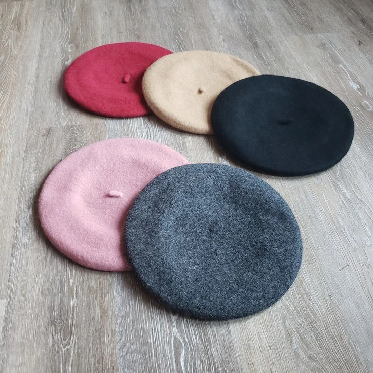 قبعات شتوية من الصوف الصلب للنساء قبعة رسام نسائية ملونة 모자 Bashпка femininska gorros invierno mujer 베еモ