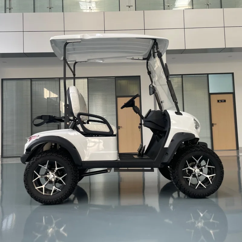 

4-колесный клубный гольф-багги, быстрая доставка, электрическая тележка для гольфа, уличная легальная пригородная машина, поддержка 2 человека с заводской ценой