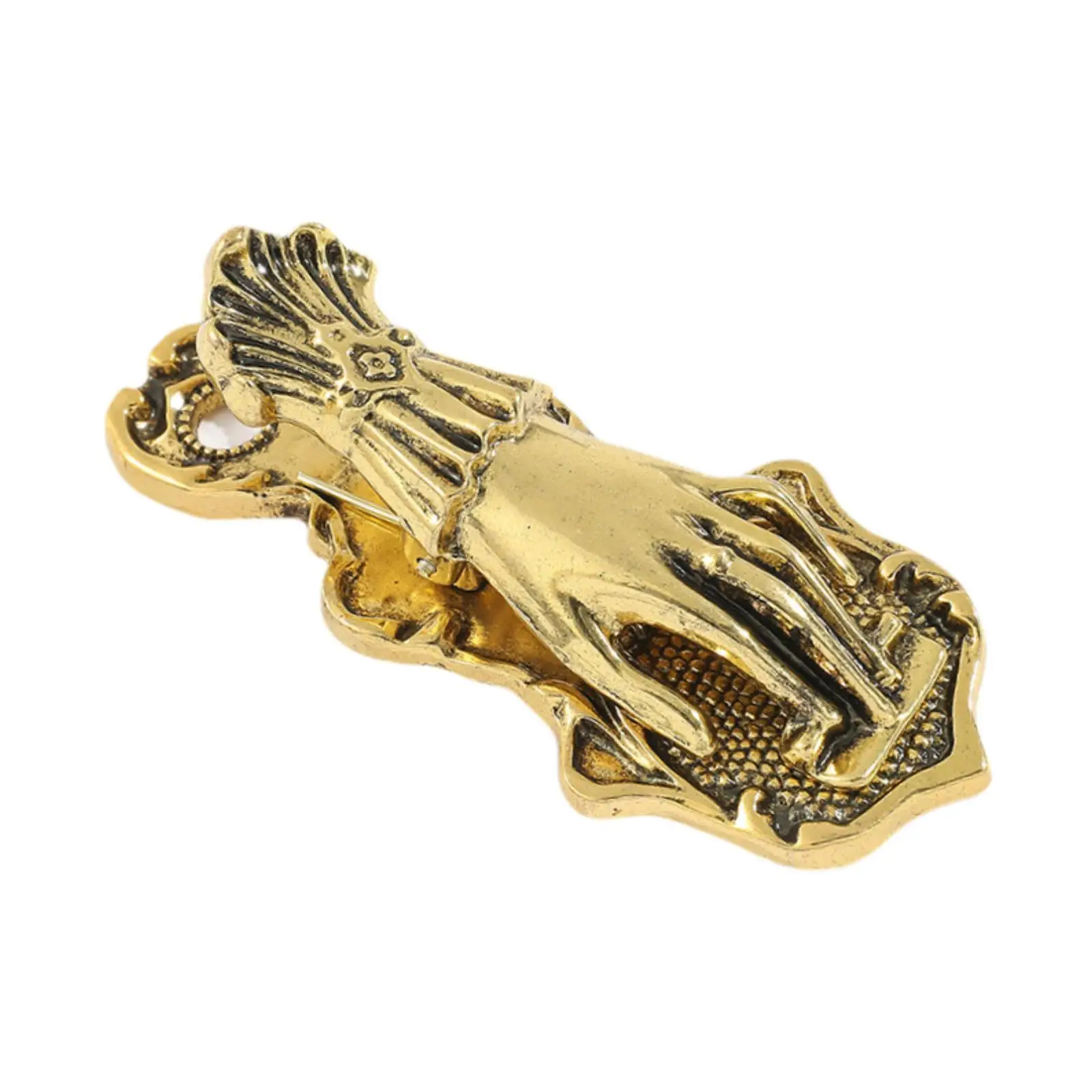 Antique Style Metal Hand Paper Clip for Journal Bookmark Page Holder Scrapbook Decor Office Desk Reading Accessory