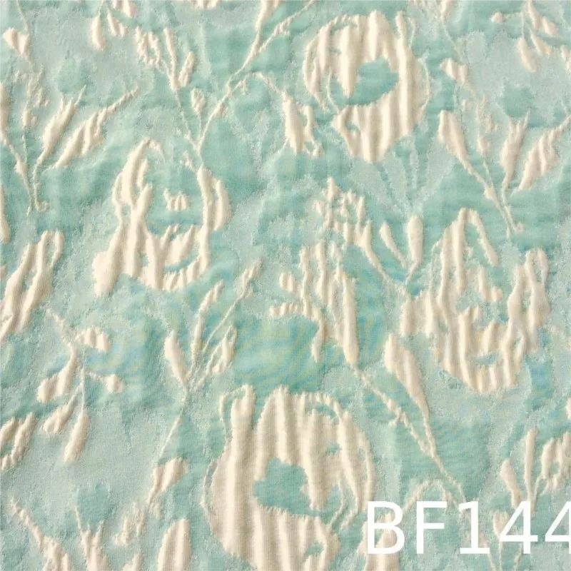 Embossed contrasting color flower jacquard fabric concave-convex woven for women's bags small floral