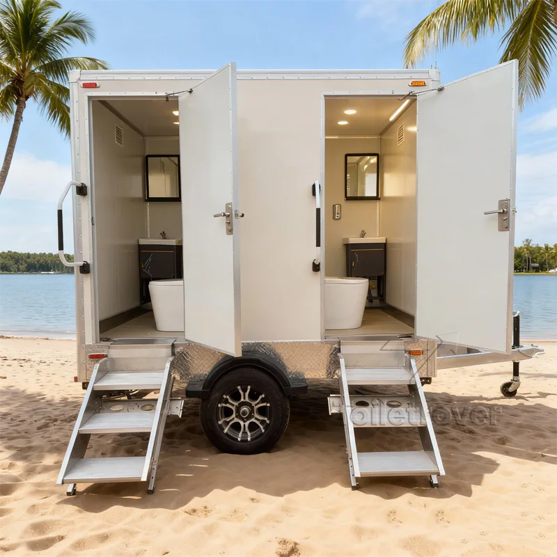 

Premium Commercial Public Mobile Bathroom Price Portable Shower Toilet Trailer Restrooms with Septic Tank