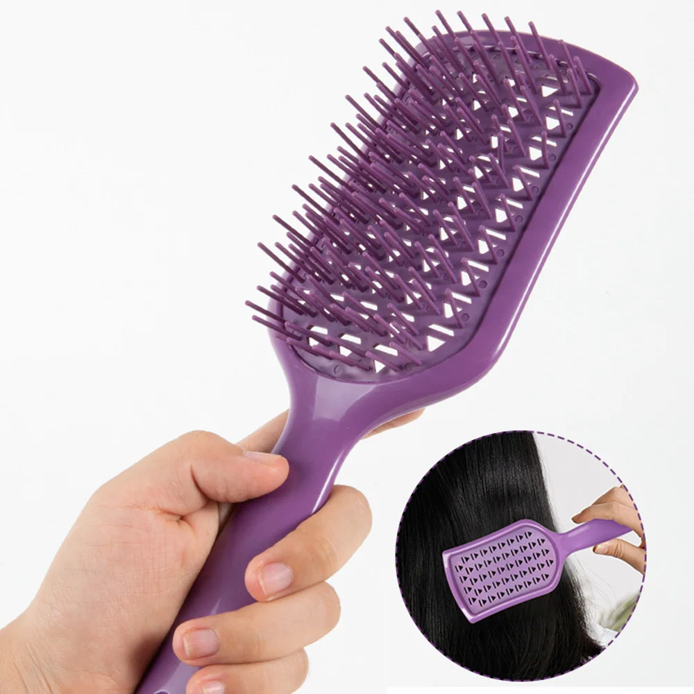 

New Hair Brush Detangler Brush For Curly Massage Comb Women Wet Curly Detangle Hair Brush For Salon Hairdressing Styling Tools