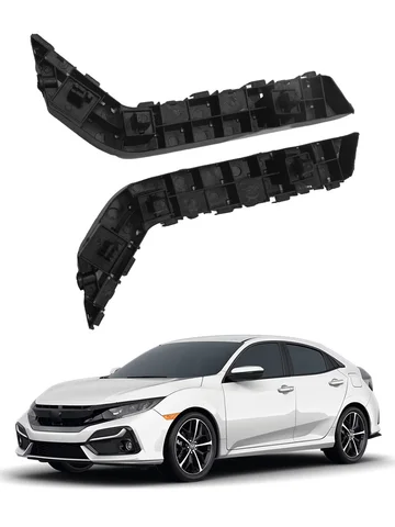 Комплект Из Двух Кронштейнов Для Крепления Переднего Бампера Honda Civic 2016-2021, Материал ABS, Длина 22 См
