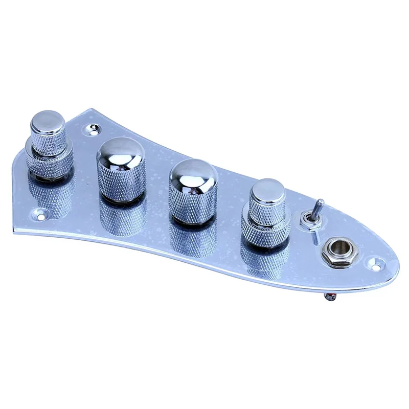 5 Jazz Bass Loaded Wired Control Plate for 4/5 String Bass Guitar Parts -08CR