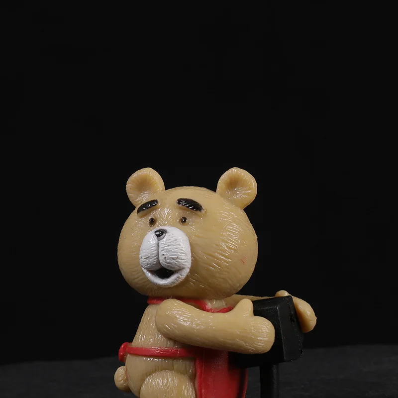 6pcs/set Teddy Bear Figures Anime Cartoon Bear Doll Toys Ornaments Teddy bear doll Teddy bear ornaments