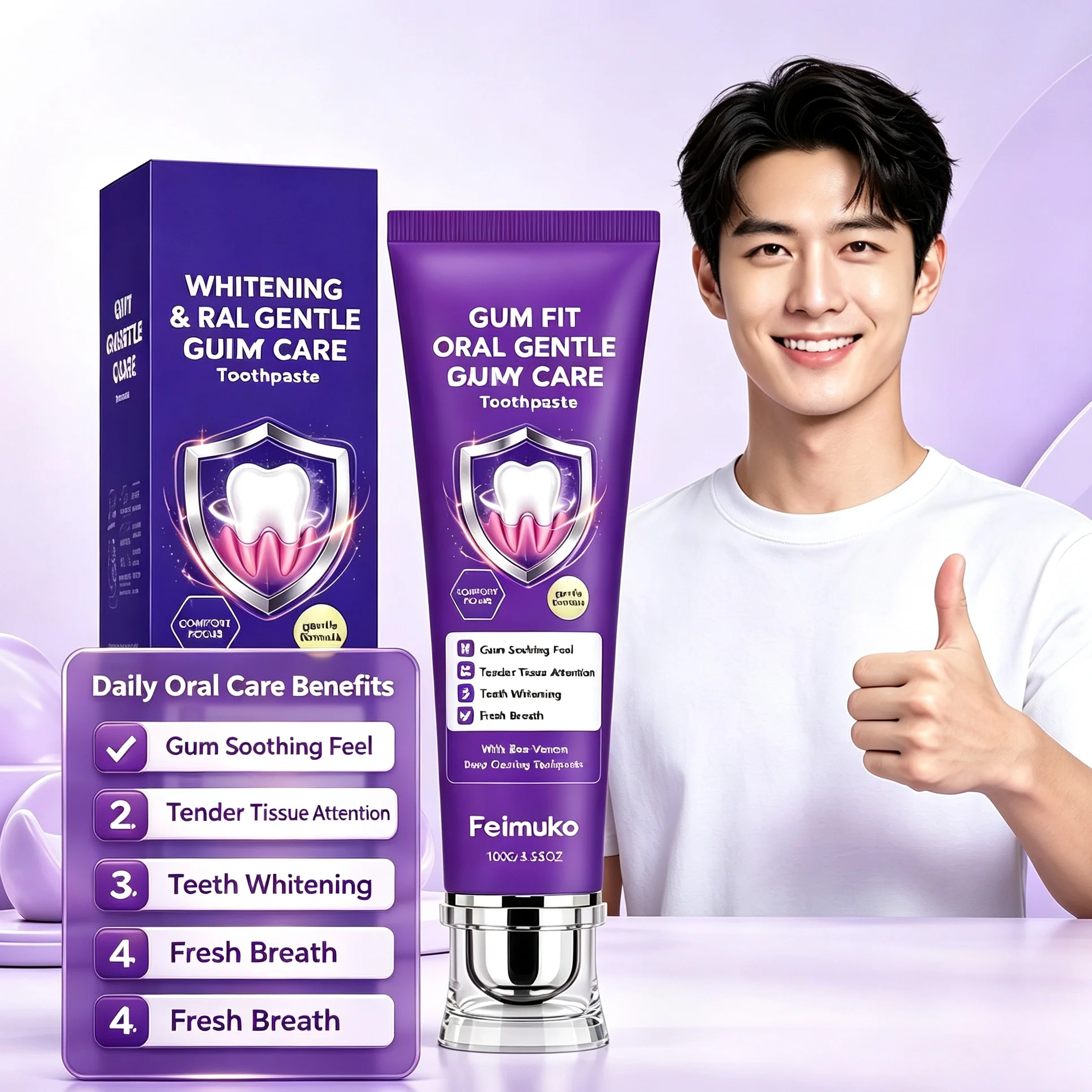 Bee Venom Whitening Toothpaste Deep Clean Remove Yellow Teeth Stain Plaque Gum Repair Fresh Breath Mint Oral Care Toothpaste