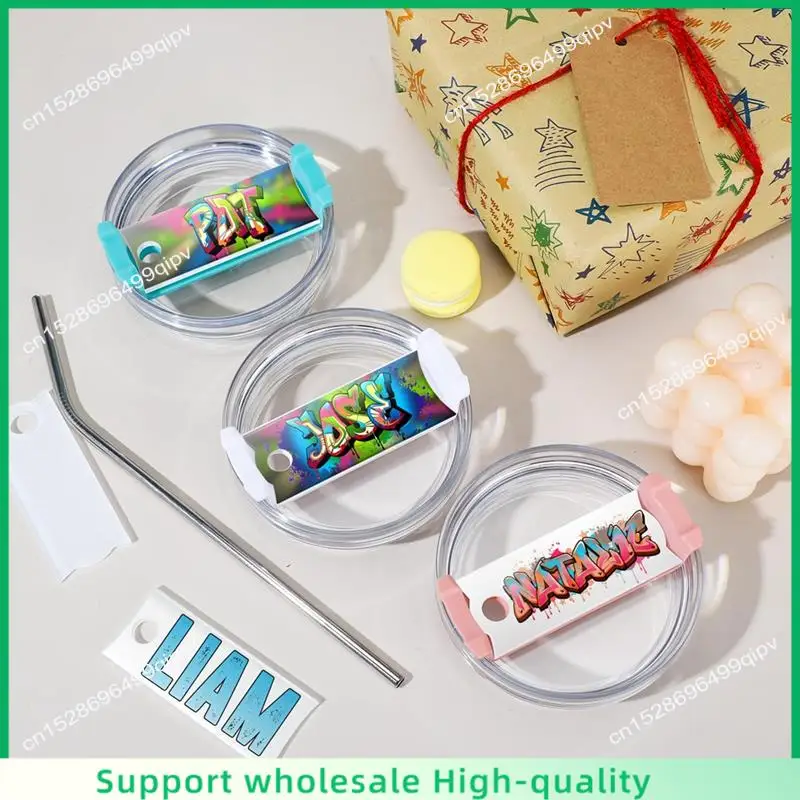 

ABSF 30 Piece Sublimated Name Tag Holders Blank As Shown Acrylic For Stanley Cup Lid Name Tags