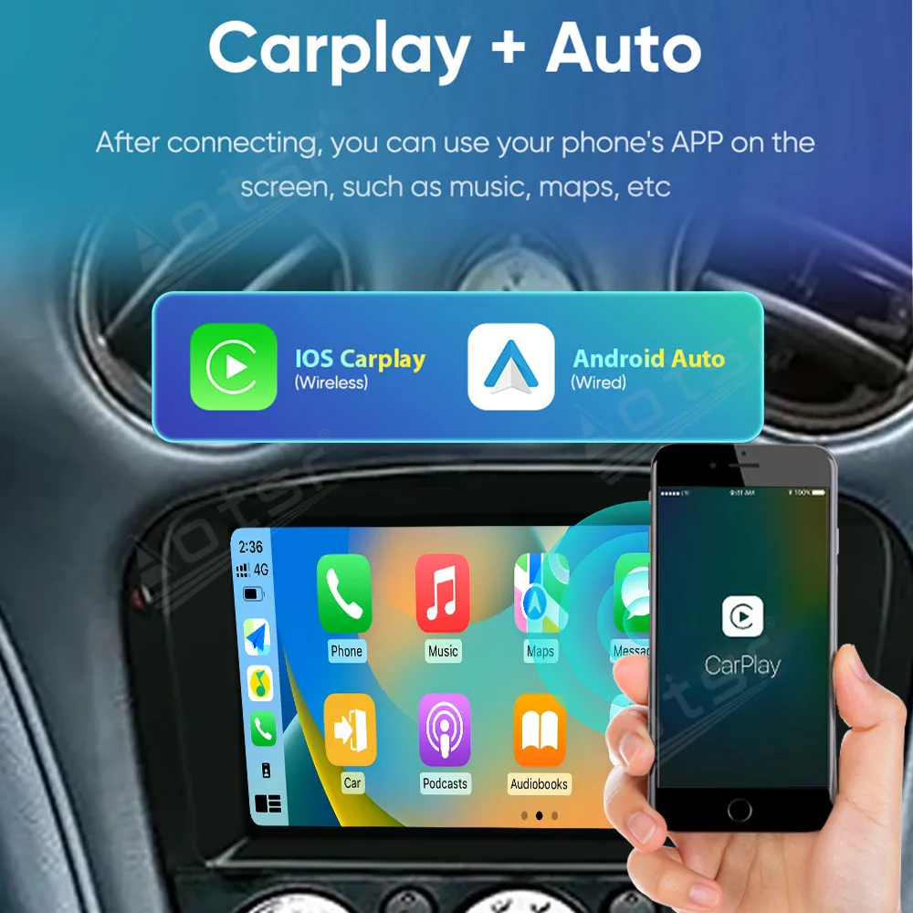 8 Core Android 13.0 Auto For Maserati coupe 3200 GT 4200 GT Car Multimedia Automotive Radio GPS Navigation DSP WiFi Head Unit