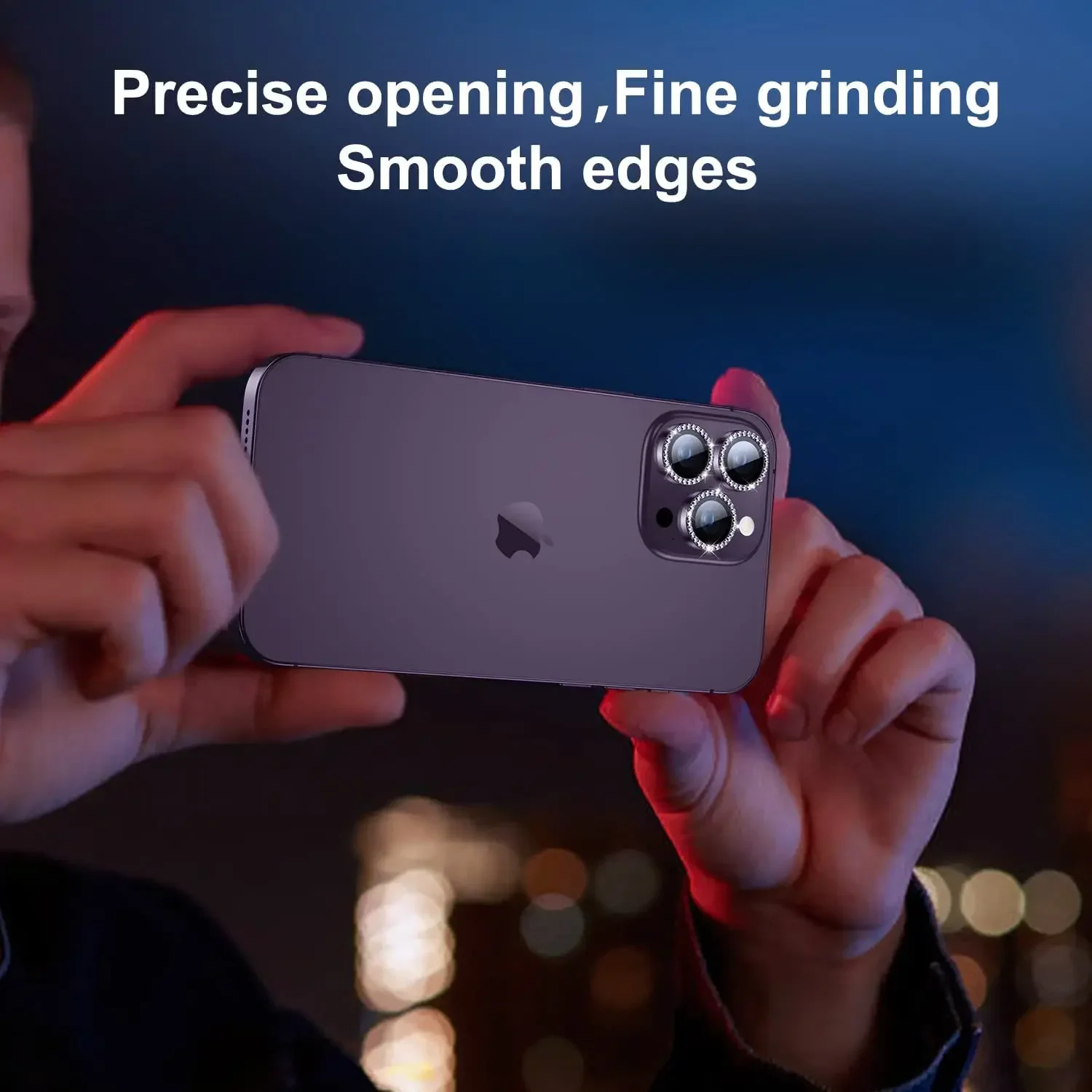 2-3 pezzi copertura protettiva per obiettivo fotocamera con diamante glitterato per IPhone 17 16 Pro Max Plus accessorio per pellicola protettiva per schermo in vetro temperato