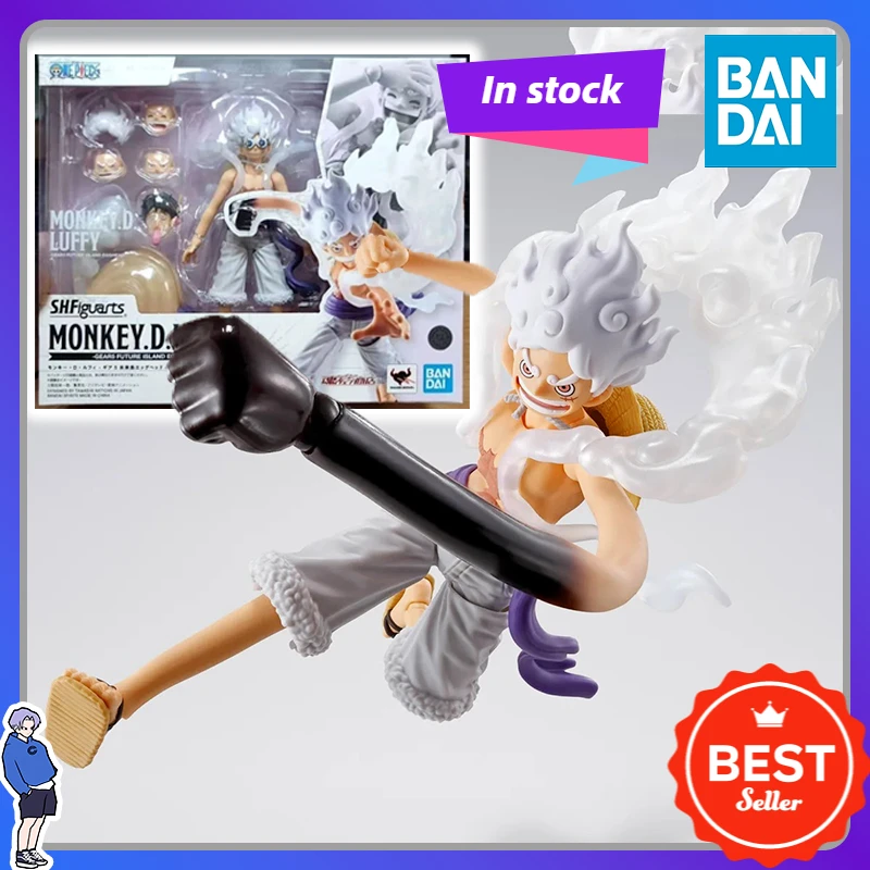

New in Stock BANDAI ONE PIECE S.H.Figuarts SHF Monkey D. Luffy Gear 5 Future Island Egg Action Figure Collectible Model Toys