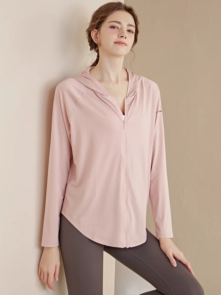 Women's Yoga Jaet Hooded Loose Fitn Sportswear Top Qui Dry Autumn Winter New Sle Ocnltiy Commute Simple Long Sve