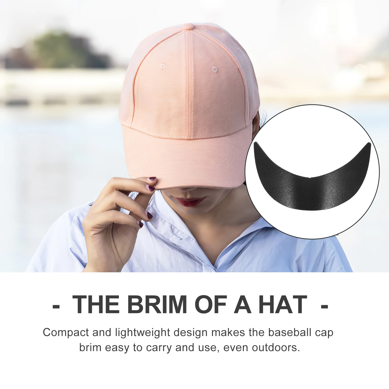 

10pcs Hat Accessories Baseball Cap Inserts Strong Plastic Visor Support Maintain Shape Lightweight Replacement Brim For Sun