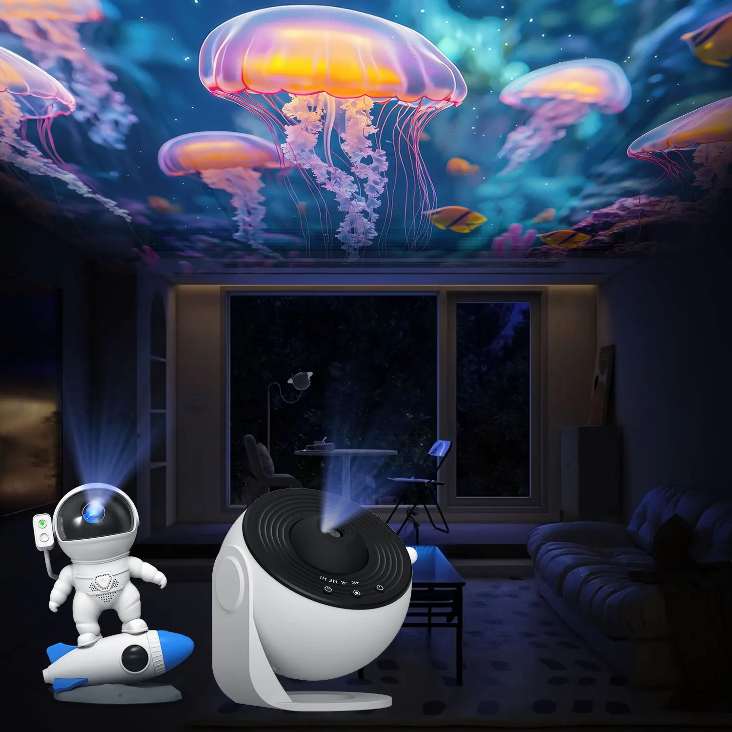 Night Light Galaxy Projector Starry Sky Projector Planetarium Lamp 6 Pack (الجهاز العرض غير متضمن)