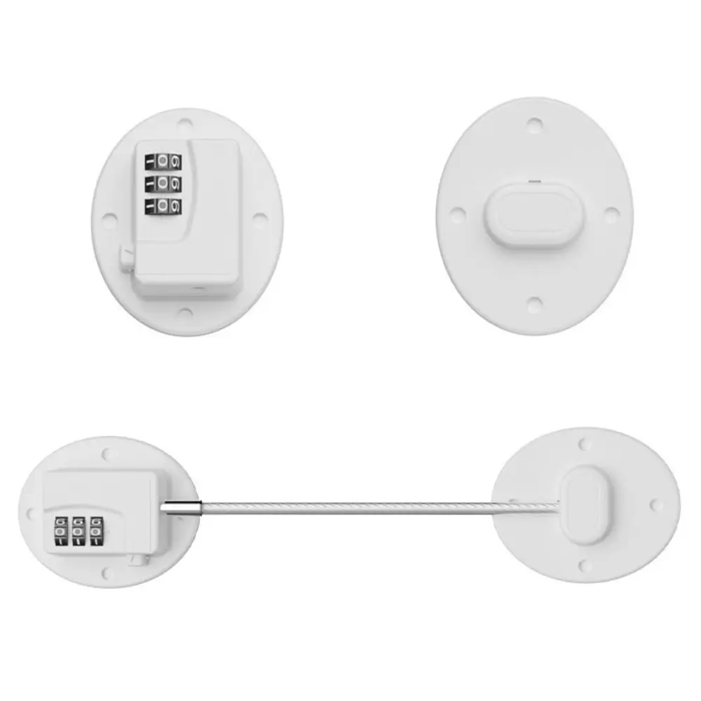 2 قطعة 3 أرقام سلامة الطفل قفل بكلمة مرور متعدد الوظائف مكافحة قرصة اليد الاطفال حماية أقفال لا اللكم مع لاصق