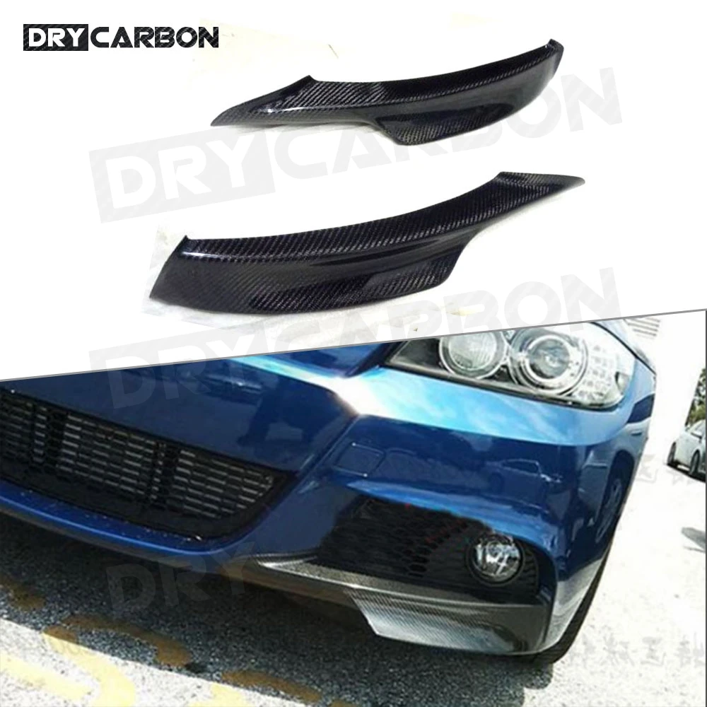 

Carbon Fiber Front lip Splitters Flaps Aprons For BMW 3 Series E90 E93 M Sport M-Tech 2005-2012 Car Styling Bumper Winglets