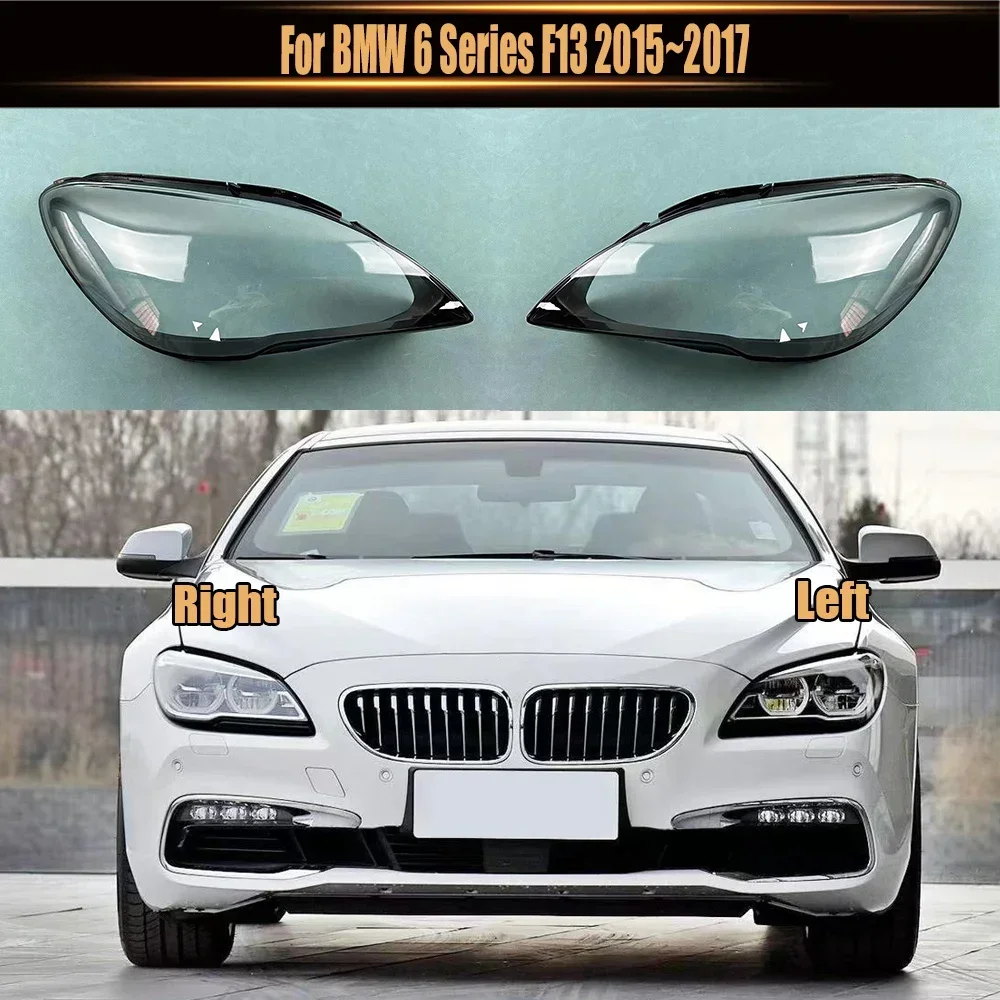 

For BMW 6 Series F13 2015~2017 Car Front Headlight Lens Cover Lampshade Lampcover Head Lamp Light Glass Shell