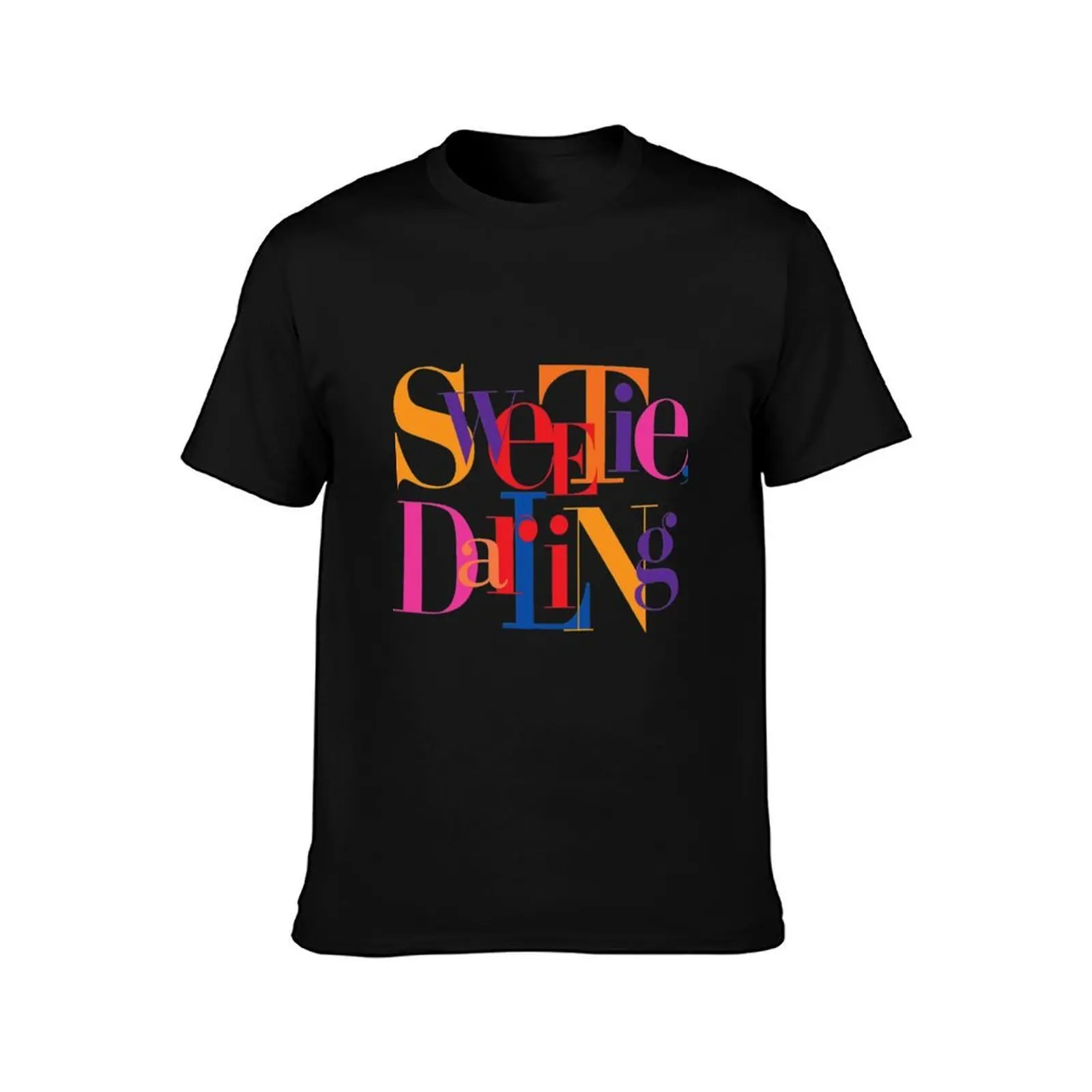 Absolutely Fabulous Sweetie Darling Fitted Scoop T-Shirt Soft Anti-Shrink Cotton Tee T-Shirt