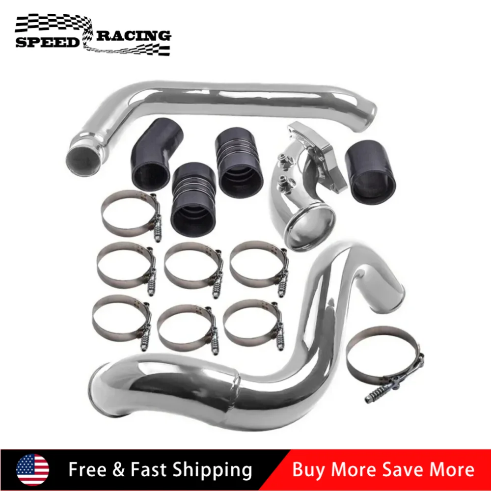 

Высококачественный силиконовый комплект трубок интеркулера и впускного колена серебристого цвета для Ford F-250, F-350, F-450, F-550 6.0L V8 2003-2007 годов выпуска