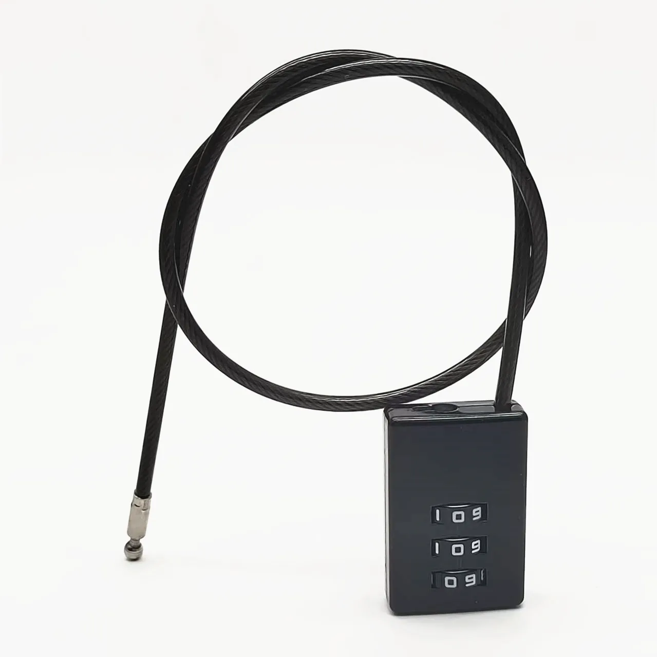 3 Digit Cable Combination Lock  Bold Cable for School Gym Locker,Helmet,Filing Cabinets,Toolbox,Luggage Suitcase image 2