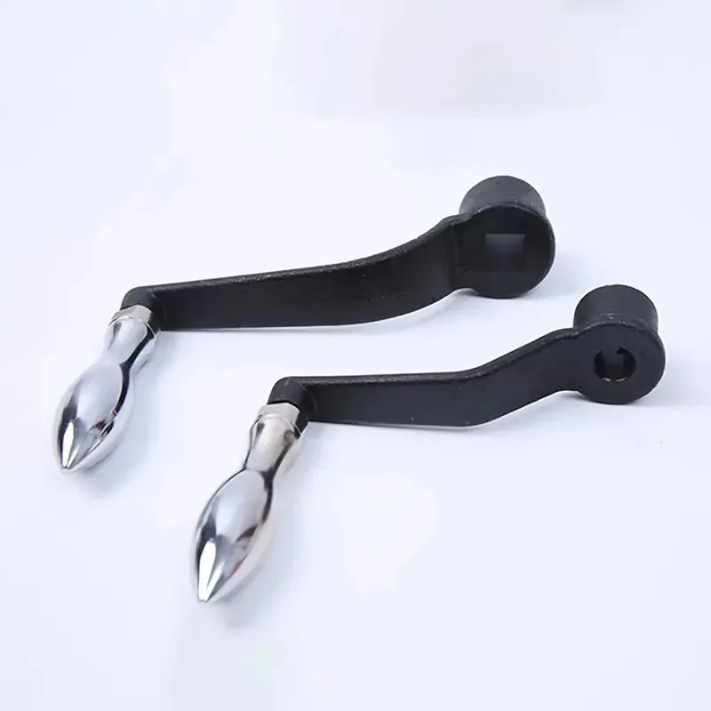 Heavy Duty Cast Steel Crank Handle Turn Handle Machine Handle with Square Round Bore