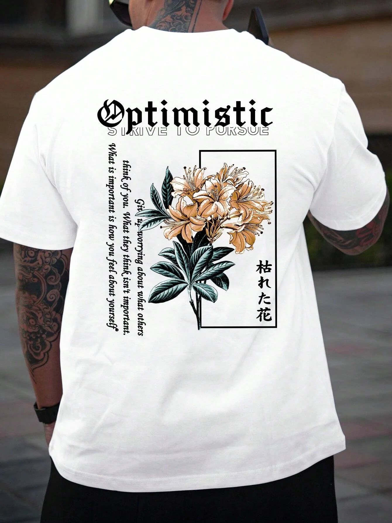 T-Shirt Estival et Respirant pour Homme et Femme, en Coton, Imprimé Floral, Harajuku